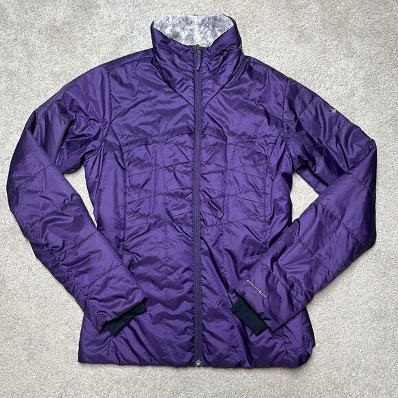 Columbia Jackets & Blazers - Columbia Womens Omni Heat Puffer Jacket Medium Full Zip Fleece Neck Thermal Coat
